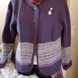 Pretty purple wool sweater..